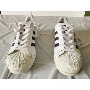 Adidas Women White Leather Tennis Shoes Size 6.5